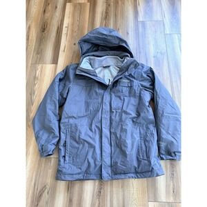Columbia Interchange Coat Men's M Gray OmniHEAT OMNI-TECH Waterproof Lined